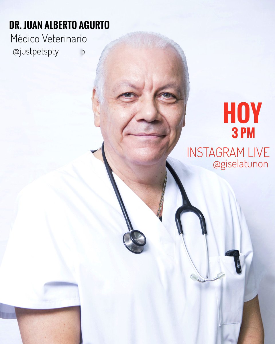 GiselaTunon's tweet photo. 🐶Cuarentena total, no podemos salir, qué hacemos con las mascotas?!
Hoy converso con el Dr. Juan Alberto Agurto de la clínica #JustPets sobre este tema.
Qué hacer? Cómo evitar que sufran?
Los espero en #LaEntrevistaDelDía, HOY, en punto de las 3, en Instagram.
#EnVivo #Live https://t.co/mWLEi7SXce