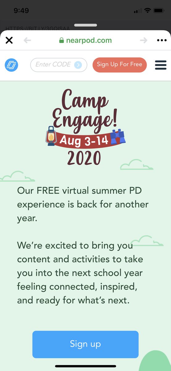 Free Nearpod training. Go to Nearpod.com for more info.