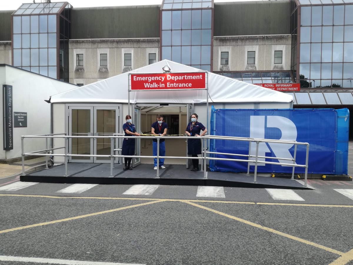 ED MRI MFT (@mri_ed) on Twitter photo Grand opening of the new structure outside <a href="/MFT_MRI/">Manchester Royal Infirmary</a> Emergency Department. This will allow us to safely stream our walk in patients at the front door. The tape cutting was by ED Consultant Dr Gareth Roberts ably assisted by ED Matrons Jill Findlay (right) and Liz Lewis (left). Grand opening of the new structure outside <a href="/MFT_MRI/">Manchester Royal Infirmary</a> Emergency Department. This will allow us to safely stream our walk in patients at the front door. The tape cutting was by ED Consultant Dr Gareth Roberts ably assisted by ED Matrons Jill Findlay (right) and Liz Lewis (left).