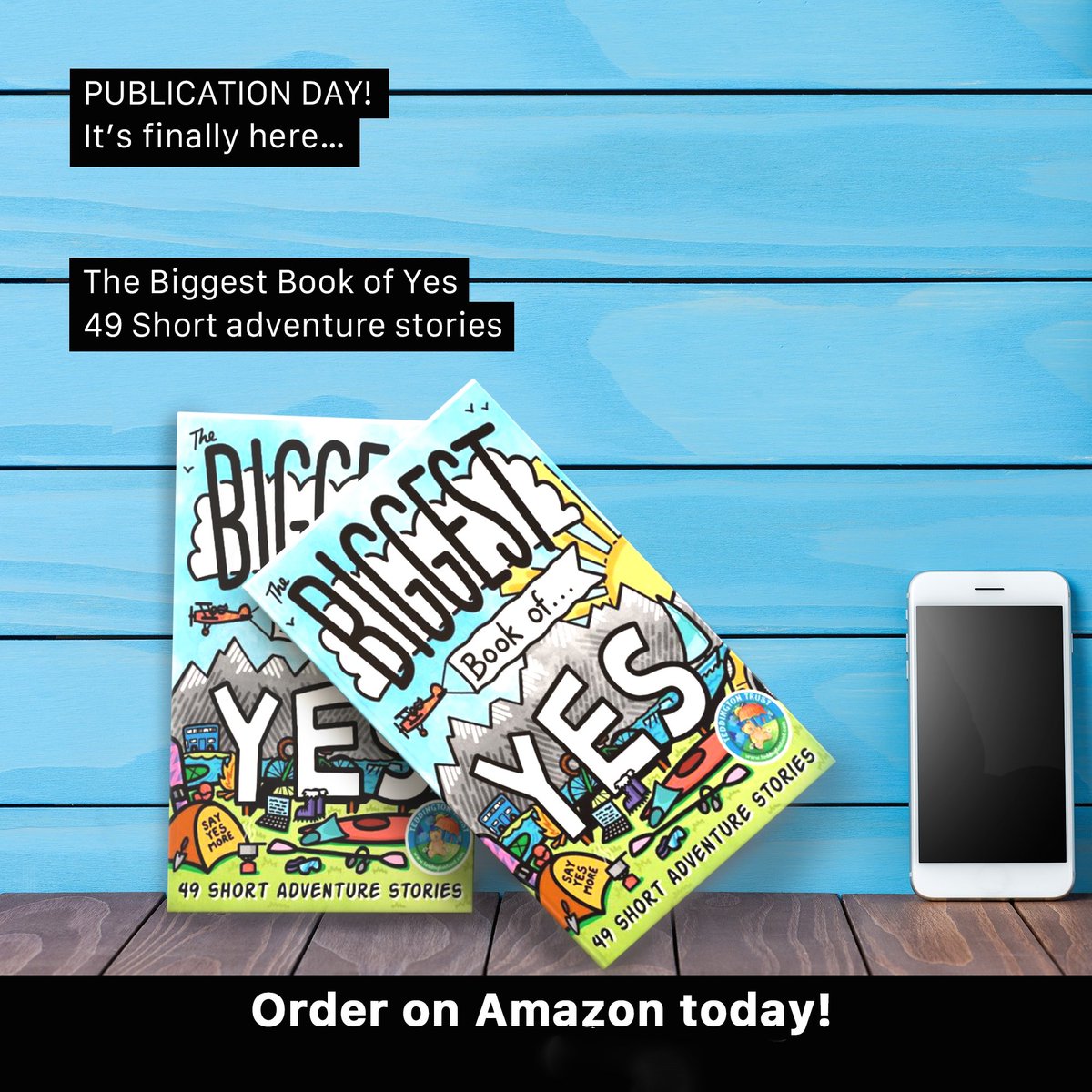 jondoolan1's tweet image. *** PUBLICATION DAY ***

I&apos;m so pleased to announce The Biggest Book of Yes launch today! 49 incredible adventure stories. Available in ebook and print from Amazon TODAY!!  bit.ly/TBBOY3

BIG thanks to all the team for pulling it together! 🤗🙏