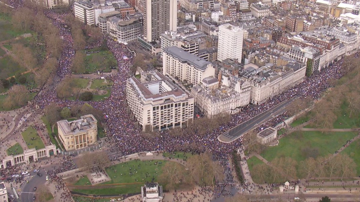 For visual reference, here’s overhead shots of a protest that had about 700,000 people in attendance. You can’t even fathom how many people that is.