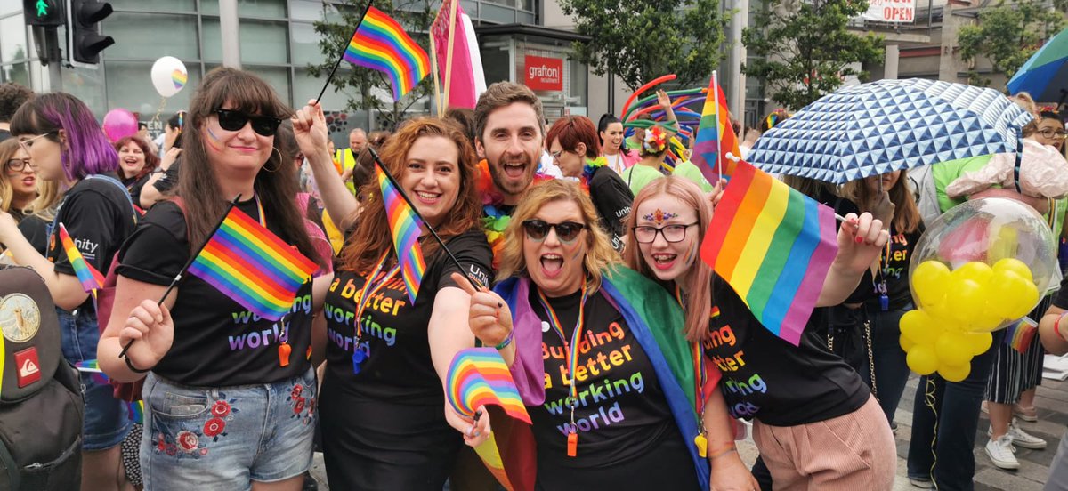 nuala_hoop's tweet photo. Happy Pride Belfast!!!! Gutted we can't all be out parading with @EYUnityUKI  supporting our friends and family, but we can still celebrate!! Throwback to 2019 when all the family came up for the day! #belfastpride https://t.co/LTX8KvnfDr