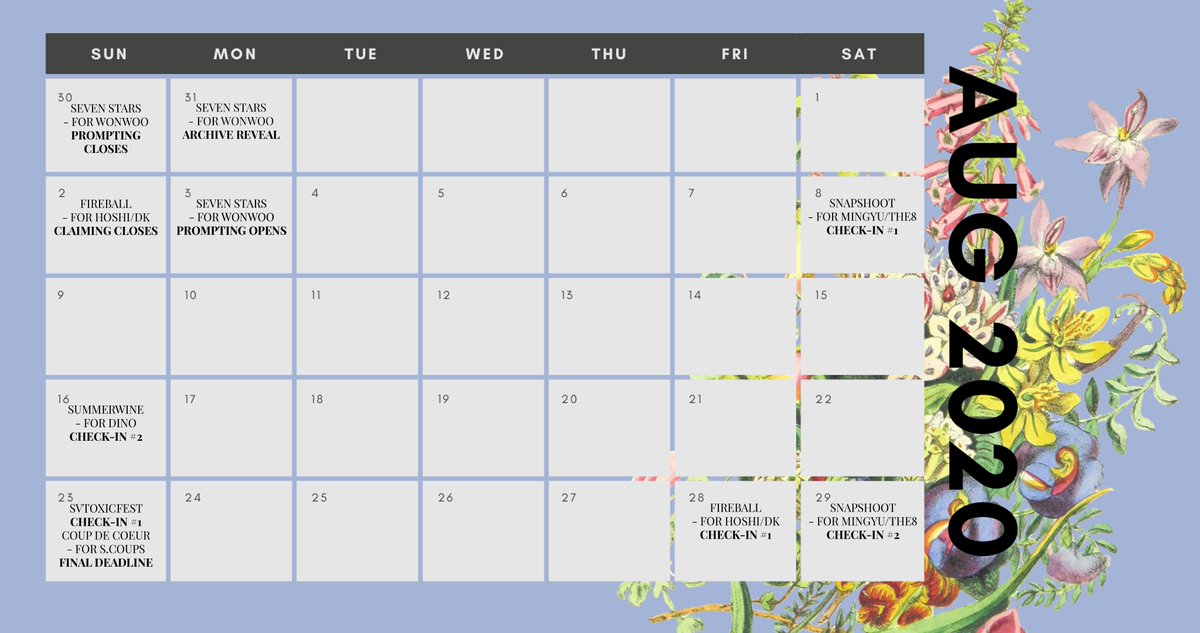 It's the final stretch of the summer season for fests! Check out the overview for the month of August, now available.