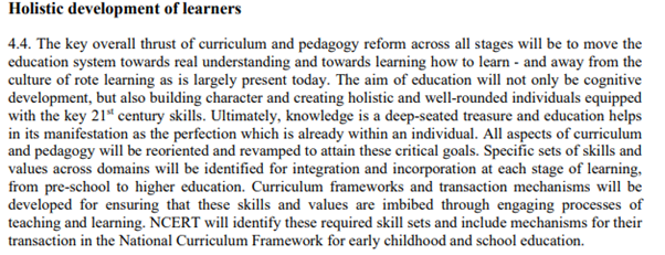 In general I see lots of visionary statements in the doc (which I personally agree with) and statements like the below. But in practice most of those are hard to achieve. As they strategy without execution is the noise before failure. Hope  #NEP2020 doesn’t face that fate (3/n)