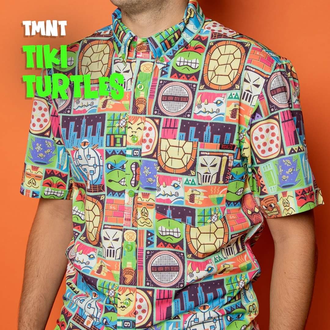tmnt hawaiian shirt