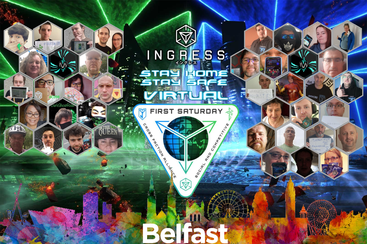 wowkamui's tweet photo. Belfast Ingress First Saturday complete, great fun, 71 people joined, making this the largest FS in Northern Ireland, Thank you all for making it a great day😀IFS@Home. #ingressfs #ingress #ifsathome @ingress https://t.co/eqYWL9oht3