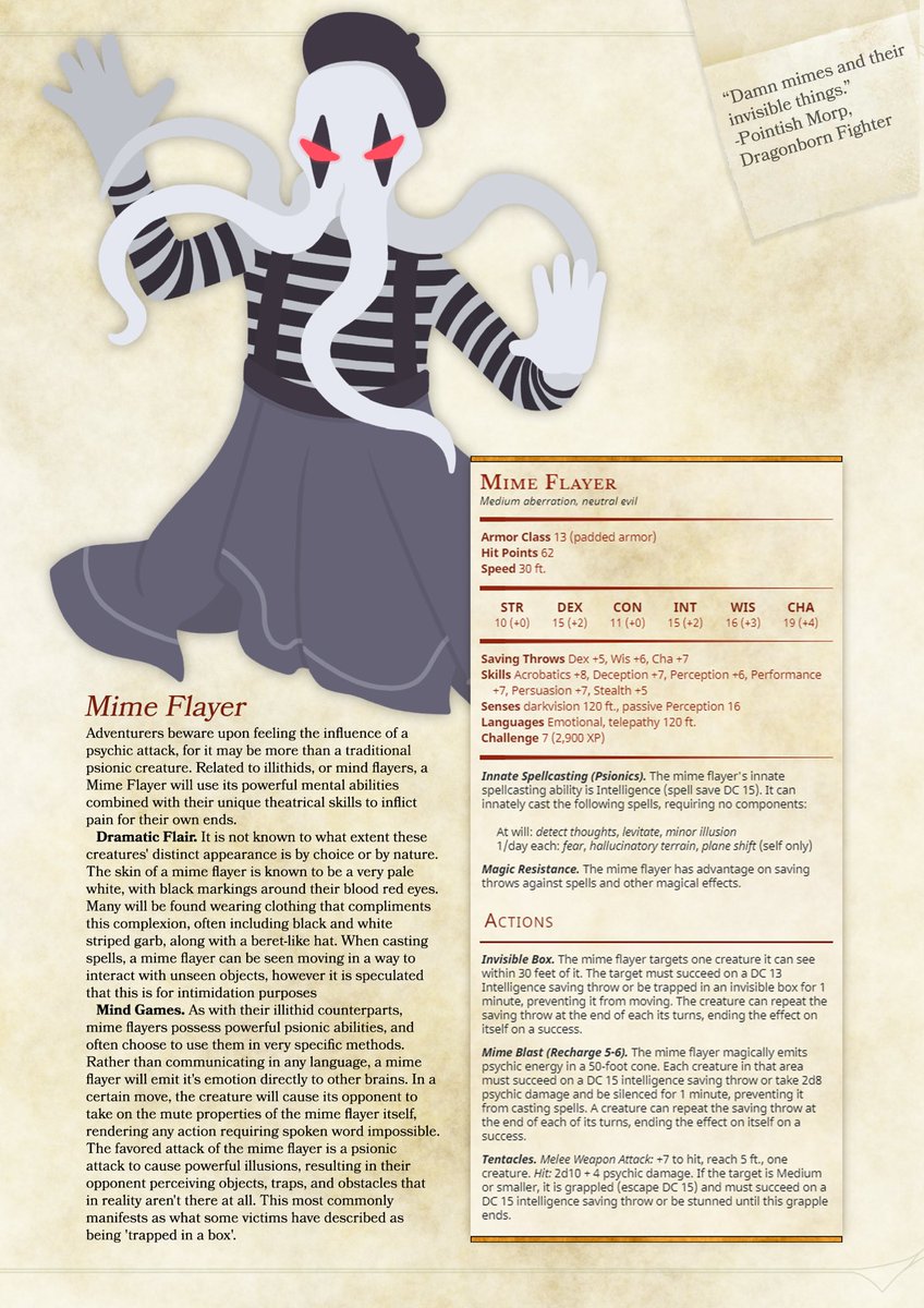 monsterbrewcast's tweet photo. The Mime Flayer! https://t.co/MnCvkMXkfA