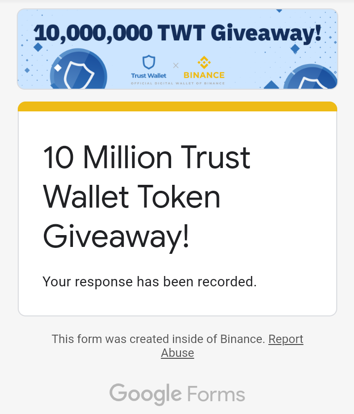 DCupidpee's tweet photo. Thanks all done @binance https://t.co/x2Nnexcrbg