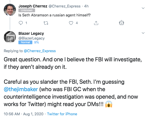 SCREENSHOTS3/ More in a similar vein, this time featuring references to the FBI as well (this is just a selection, there are dozens and dozens of such tweets on the feed of the "Uncle Blazer" entity):