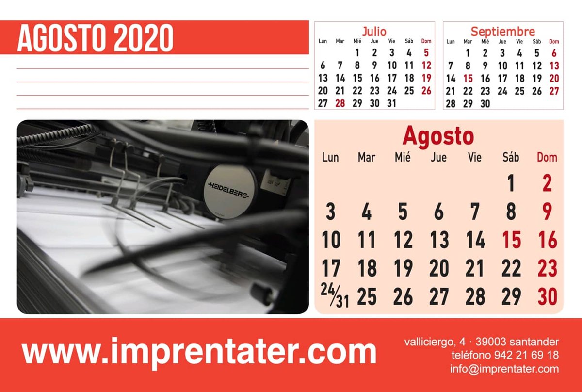 ImprentaTer's tweet photo. Bɪᴇɴᴠᴇɴɪᴅᴏ ᴀɢᴏsᴛᴏ.
Os recordamos que seguimos en horario de verano, de 8:00 a 14:00
Os esperamos!!!

#agosto #august #imprenta #impresionoffset #impresiondigital #Santander #Cantabria #ImprentaTer https://t.co/G5o7RK673F