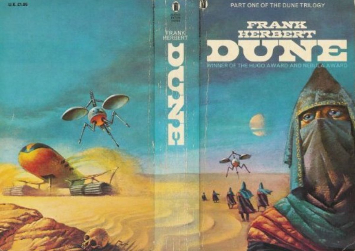 Dune is a multi-layered story and a hugely immersive novel. It's about a future where the mind rather the computer is king, aided by the mysterious spice melange. It also has more feuding houses than Game of Thrones.