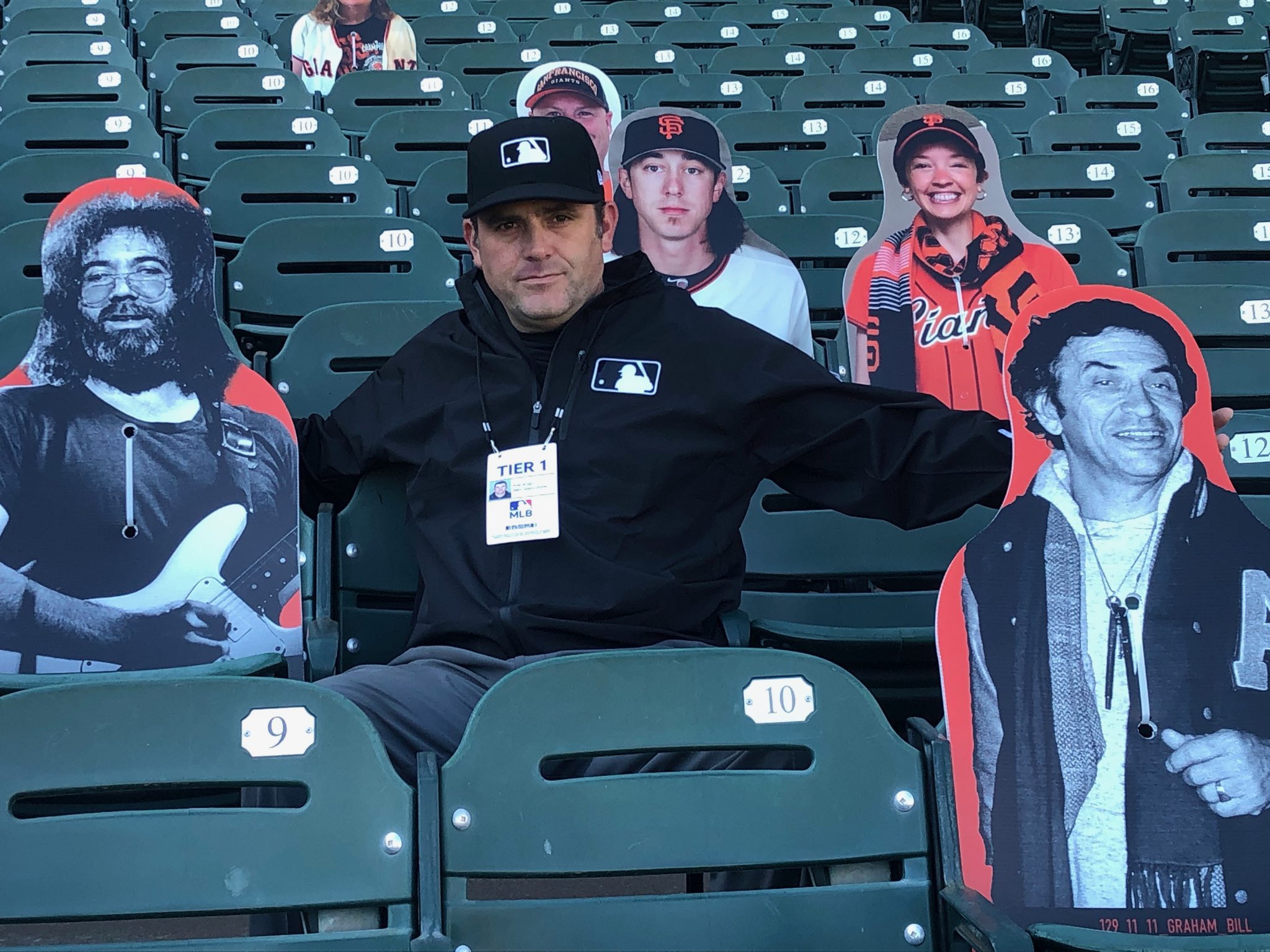 Jerry Garcia is celebrating his celebrating his 78th birthday at the game!  Happy birthday, Jerry! 