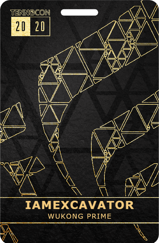 ProntoPrototype's tweet photo. I’m ready for #Warframe's #TennoCon2020! https://t.co/Le9wttG6Ou https://t.co/5y8CaMGShE