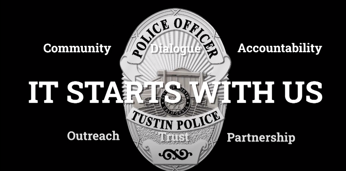 IT STARTS WITH US - Please watch the next video in our series where the men and women of <a href="/TustinPolice/">Tustin PD</a> talk about their favorite community program - bit.ly/3k3G11y