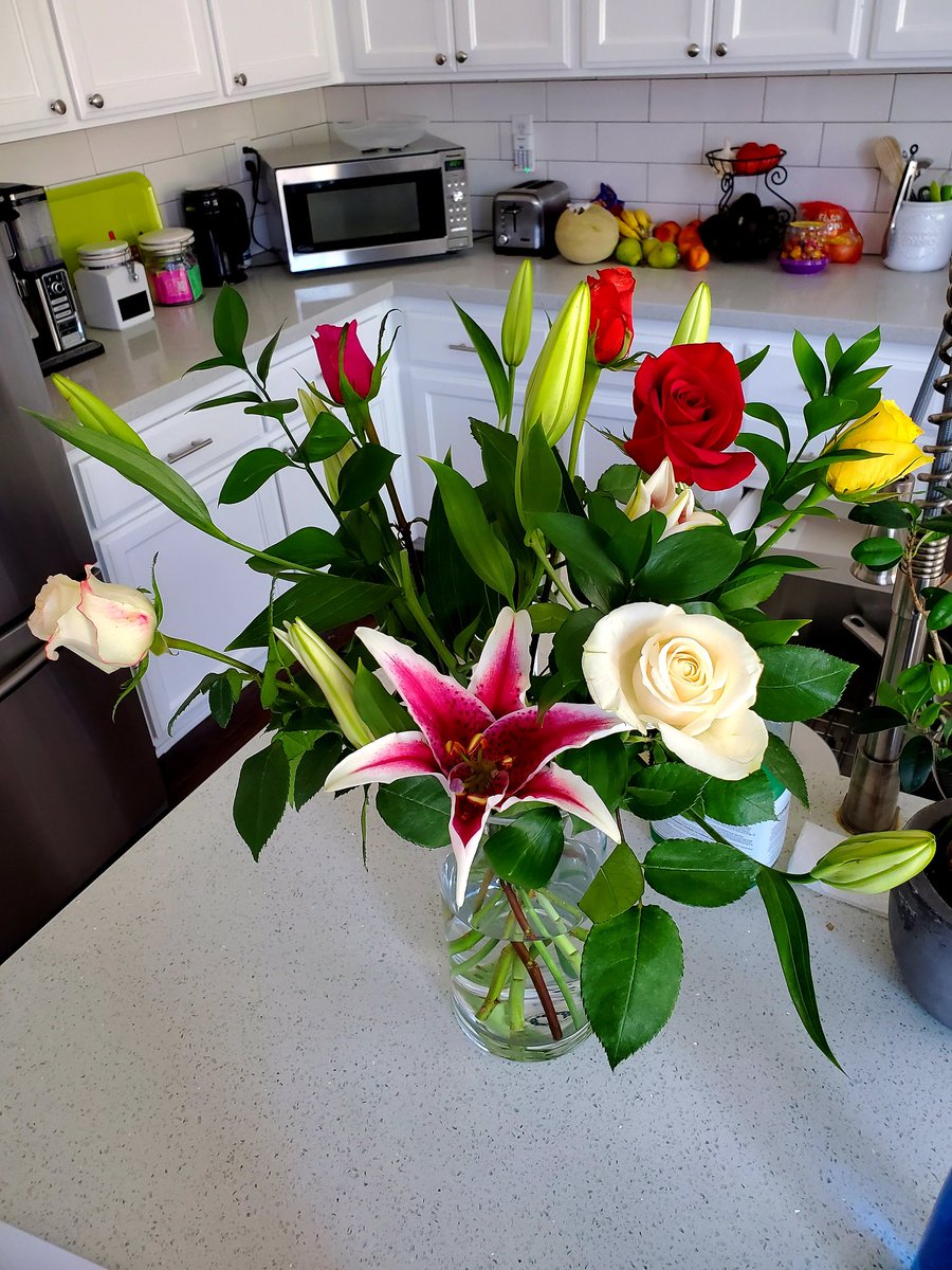 My lovely wife isn't feeling well. So, flowers.