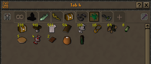 floortendie's tweet photo. Now up to 238 #caskets, 910 #goblinmail and 583 #chefshat! Once I'm done with goblin mail, I'll be able to fill up my inventory with more chef's hats each trip! Only 1099 clues to go!

#osrs #im #1337ironbank #hcim #runescape #gobins #cluescroll #cluescrolls #grind https://t.co/YrekP4Bitb