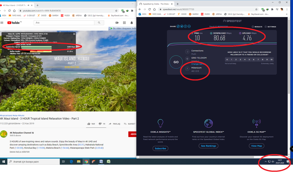 BtsBilisim's tweet photo. @millenicom @millenicom
 hızımız  80mbps iken videolar donmakta hep kendimizde suç aradık meğer video izleme sitelerinde bağlantı hızımız 5 mbs ile sınırlandırılmış yasal olmayan bu uygulamanıza son vermenizi istiyorum 
@AybarsKaraatmac https://t.co/1KiHfZ4ggi