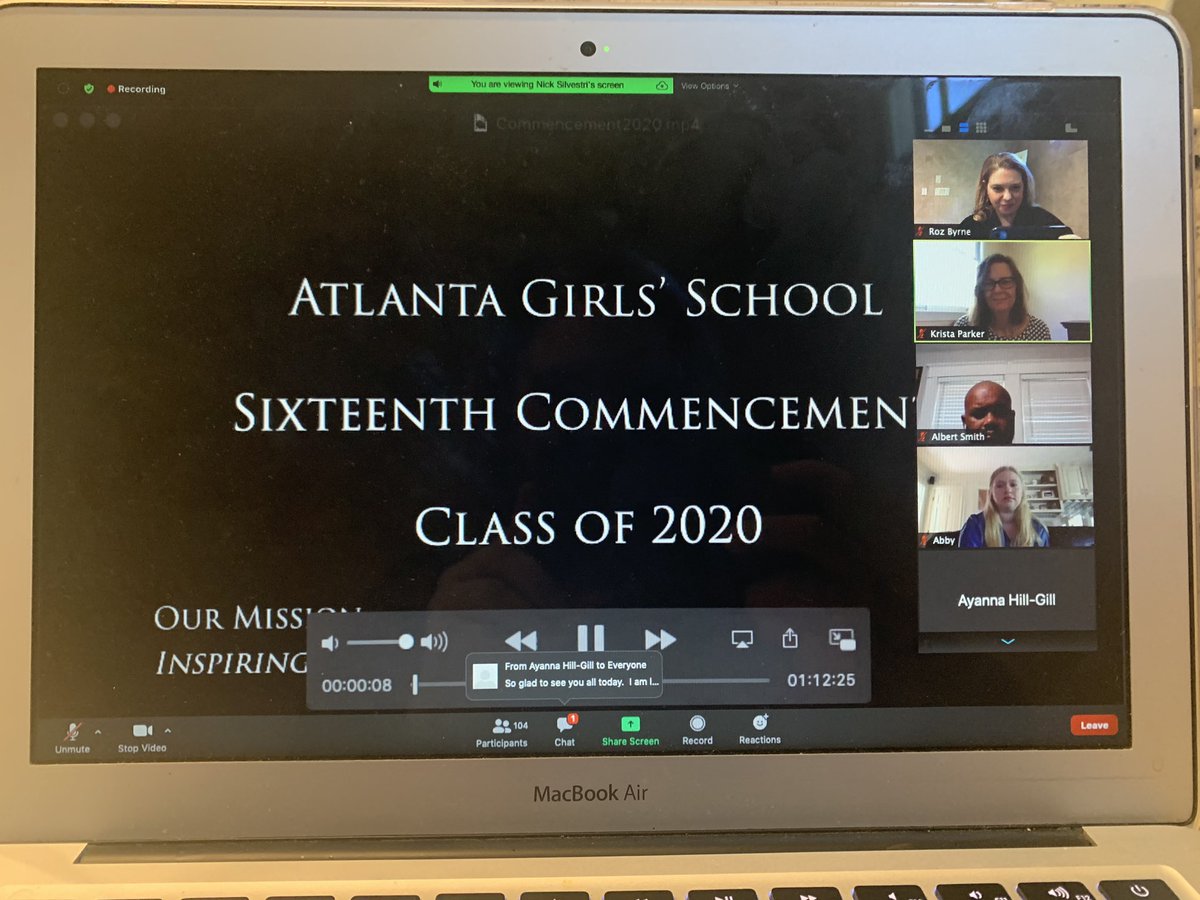 Even virtually, nothing quite compares to an <a href="/AGSHurricanes/">AtlantaGirls'School</a>  graduation ceremony. I’m so proud of the #AGSClassof2020. #ThisisAGS #AGSStrong