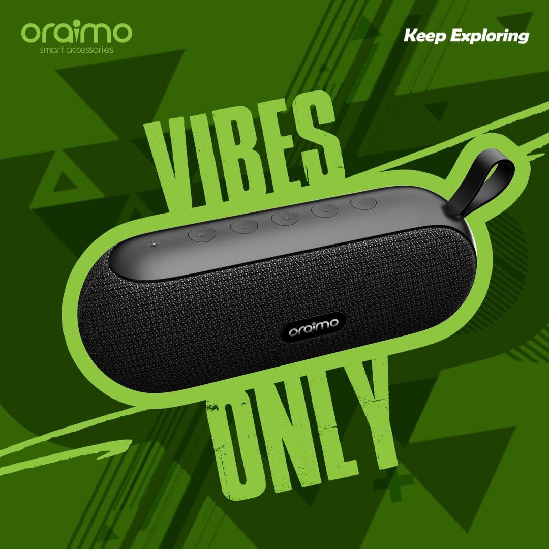 oraimomate's tweet photo. GOOD VIBES ONLY! 💚
Connect and enjoy premium sound quality with the oraimo SoundPro speakers this weekend 😉.
Shop now on Jumia 🛒
#oraimosoundpro
#oraimokeepsafe https://t.co/FVuM19dqS8