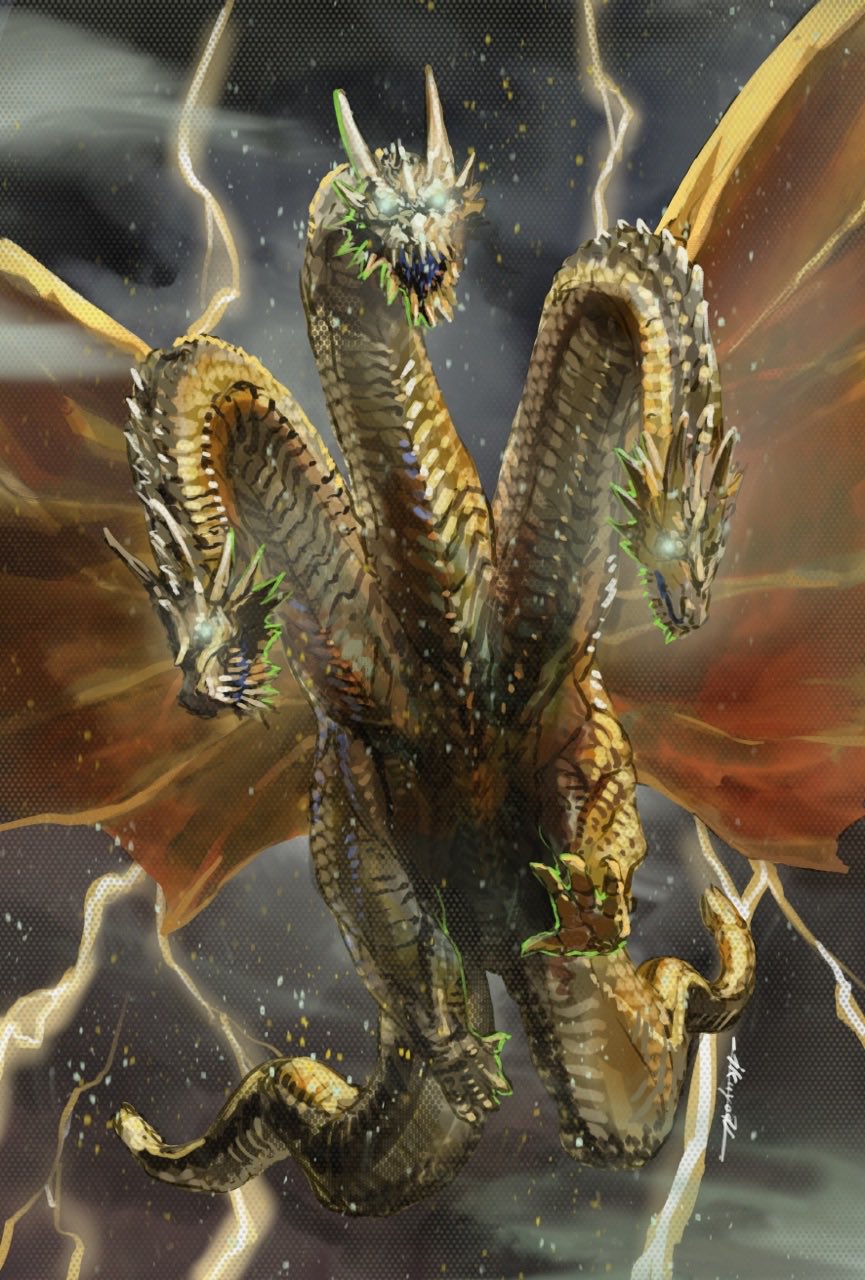 ゴジラ対エヴァンゲリオン キングギドラ ソフビフィギュア USJ限定