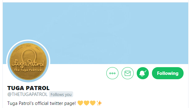 THETUGAPATROL's tweet image. #TUGAPATROL: THANK YOU!

✨ Thank you so much for the 100 followers! Lets hope our family grows as more #patrollers join the festival!
🔔 Dont forget to click on the bell icon so you get notifications when we post! You dont wanna miss out on the teasers! 👀

#THEFESTIVALISCOMING