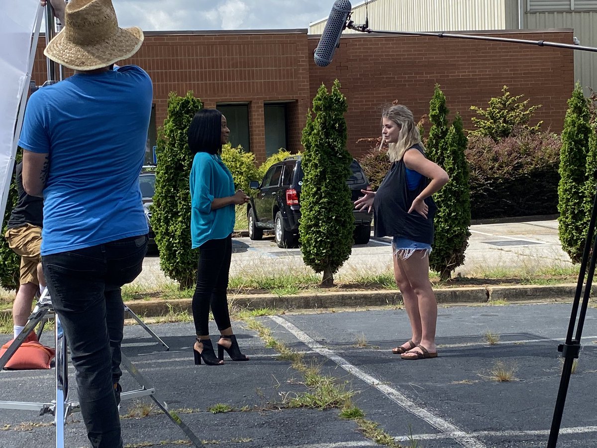 WriterJennDunn's tweet photo. BTS on BABY SHOES #onset #ATLfim https://t.co/WYfTK7f3zO