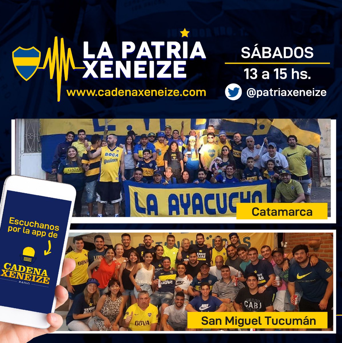 PatriaXeneize's tweet photo. A partir de las 13 hs https://t.co/w8USzxojE1