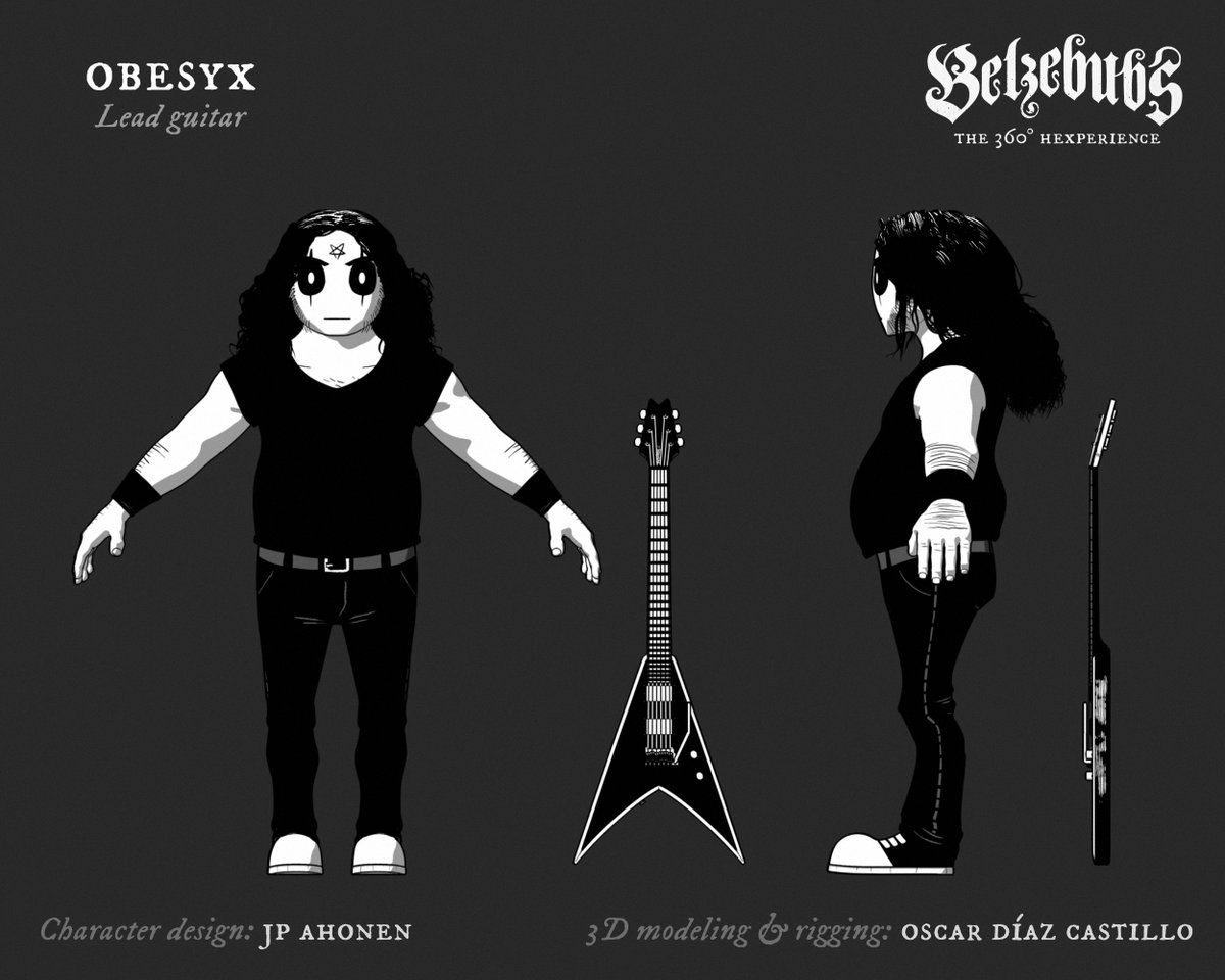 OsukaAnimation's tweet photo. 3D Obesyx model @belzebubs_band
#360hexperience
Getting the curly hair was a challenge
#3D #3dmodel #blackmetal #trvekvlt #npr #vwing #guitar #belzebubs #cellshading https://t.co/yeZkOfE0rK