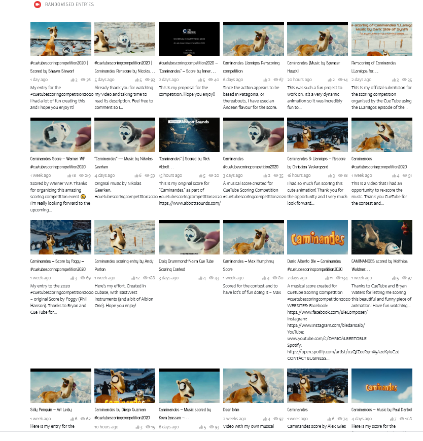 thecuetube's tweet photo. Some really nice #filmscores coming in now for the adorable #animation in our #cuetubescoringcompetition2020!Check them out on our site!Waiting for YOURS!Come on #filmstudent, #composer it's a great #scoringcompetition and community! https://t.co/s6VOU1Gk7F