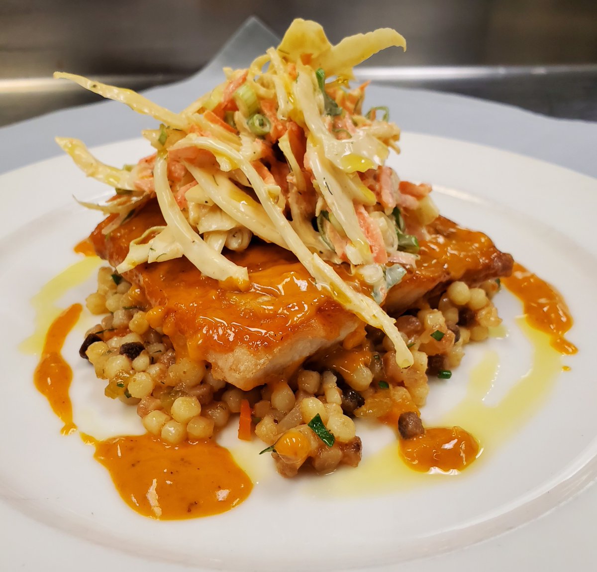 This whitefish escabeche is the main course for this Sunday's Vie at Home Meal Kit! Preorder your 3-course meal now and pick up tomorrow, August 2. All the details and order link: vierestaurant.com/vie-meal-kits #vierestaurant #westernspringsil