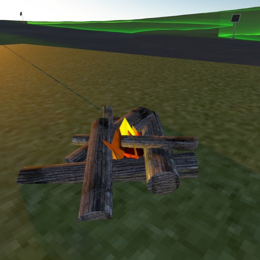 AltVRat's tweet image. VR Campfire such a simple thing... It's a cliché, but it's so primal. This one was built by ⁦@meoxley⁩ . No scripting, only the built-in free builder. Wait till #unitySDK ! ⁦@SomniumSpace⁩ #socialdistancing #socialvr #blockchain #VR #nft