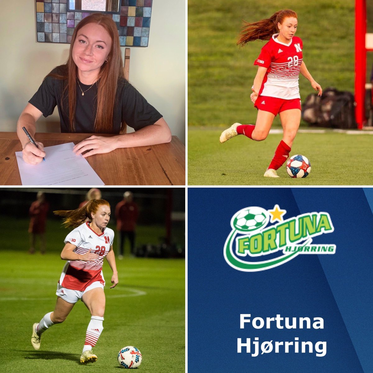 uppervathletes's tweet photo. ✍️⚽️🇩🇰 SIGNING ALERT! Upper V Athlete and former @NebraskaSoccer standout @bren__och has inked her 1st pro contract with Danish champions @FortunaHjorring. Ochoa has arrived in Denmark and has begun training in preparation for the 2020/2021 season. Congrats Brenna &amp; best of luck! https://t.co/GywXymRLhg