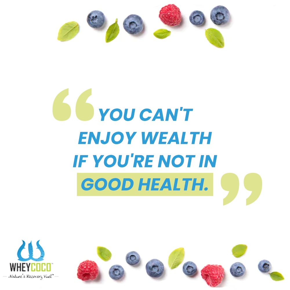 WheyCocoIndia's tweet photo. Health is the most important and long lasting wealth!

#WheyCoco #VegProtein #MondayMotivation #Motivation #MotivationalQuotes #Quotes #HealthyQuotes #QOTD #HealthyLifestyle #Healthy #Wellness #HealthyLife https://t.co/Fsny4TGJ5K