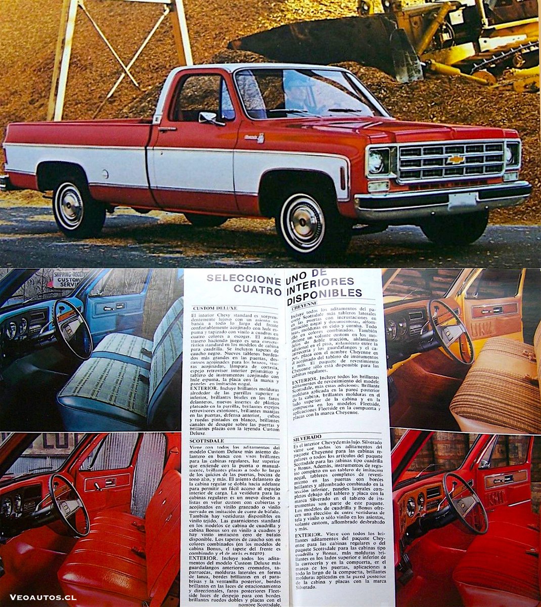 VeoAutos's tweet photo. Chevrolet C10 Catálogo USA 1977
+ Info https://t.co/l79iRtUJaI
#ChevroletC10 #Silverado #C10Custom #C10Cheyenne #C10Silverado #Silverado #Chevrolet @ChevroletCL @addict_car @publichilensis @RiveraNotario @ChevyTrucks https://t.co/UhiYboC68G