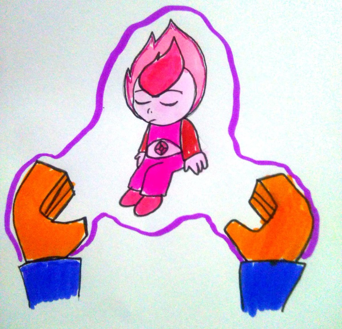 twinskitty1297's tweet photo. This mysterious God who created first creation of gems is first creation of Diamonds is Tiny Pink Diamonds or Defective Pink Diamonds.
#gemsona #gemsonaart #gemsonaoc #diamondsona #mythagust #drawgust #drawingaugust #drawchallenge https://t.co/zEVqapStDC