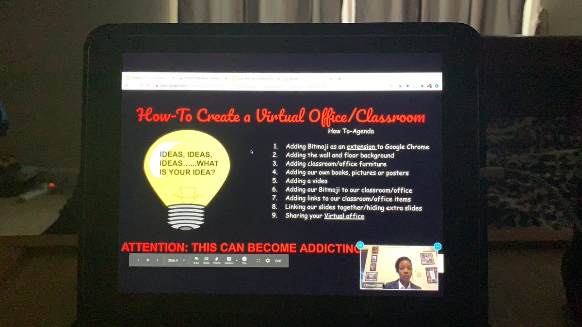 rllaneso's tweet image. @BrownWarrens is on 🔥!
#MyHAABSEVoice #TheVirtualExperience #BitmojiClassroom