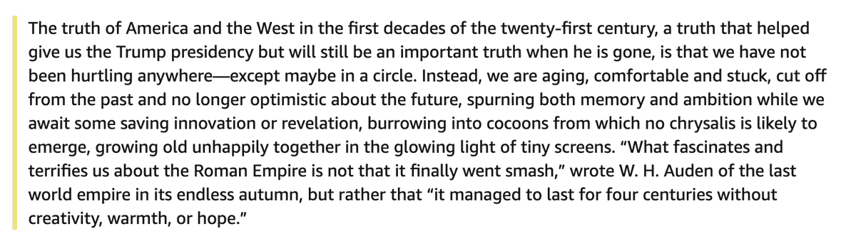 5/ to finish setting the stage:The fundamental idea here is that growth=change. And the core, most FUNDAMENTAL principle of the universe and of nature and Evolution is that if you aren't changing, you're dyingthe West has not figured out how to "change" since Apollo