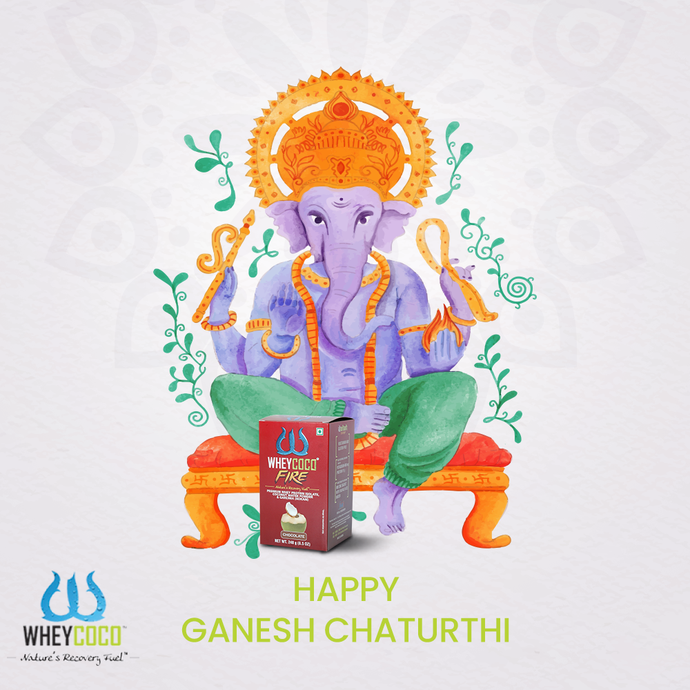 WheyCocoIndia's tweet photo. May Lord Ganesha keep enlightening your lives and bless you with good health. Wishing you all a #HappyGaneshChaturthi.

#WheyCoco #VegProtein #GaneshChaturthi2020 #GaneshChaturthi #HealthyLifestyle #UnstoppableYou #HighProtein #SportsEssentials #Sports #Fitness #Protein #Healthy https://t.co/zLgCpitFhp