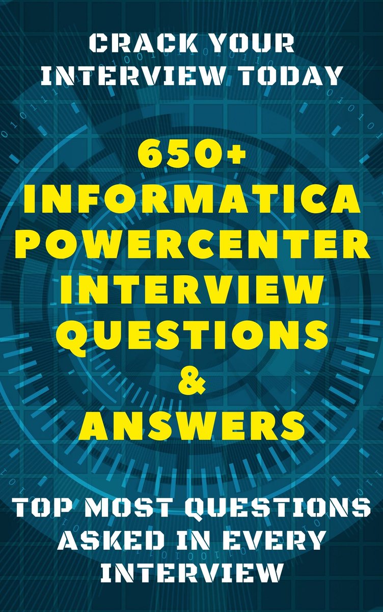 InterviewBank's tweet image. Offer Starting Today - Kindle Edition Ebook 100% Free
Top 650+ Informatica Interview Que &amp;amp; Ans

Click Here -amzn.to/2XgN7pD

#etltools #etldeveloper #etltesting #datawarehousing #datawarehouses #datawarehousecloud #informatica #abinitio #datastage #pentaho