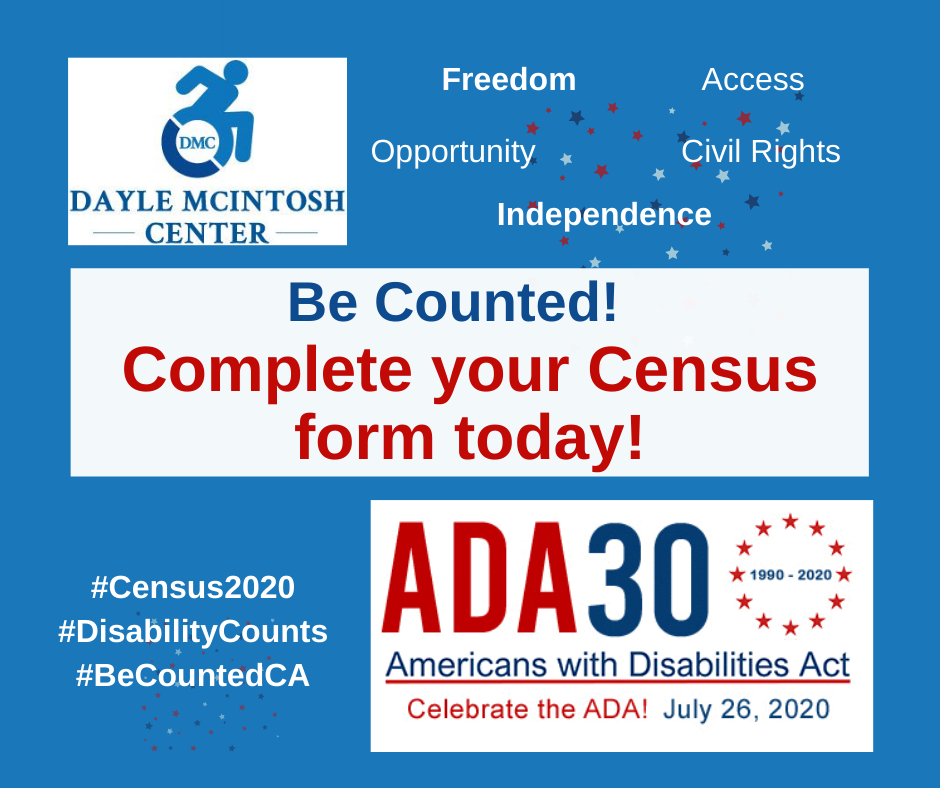 DayleMcIntoshOC's tweet photo. Help us celebrate the 30th Anniversary of the ADA by getting our community counted before Census Staff start knocking on doors August 11th. Complete the 2020 Census online at https://t.co/tM7lOpycke
#DisabilityCounts2020 #Census2020 #BeCountedCA #CACensus #OCcounts https://t.co/vZOkoVekrk