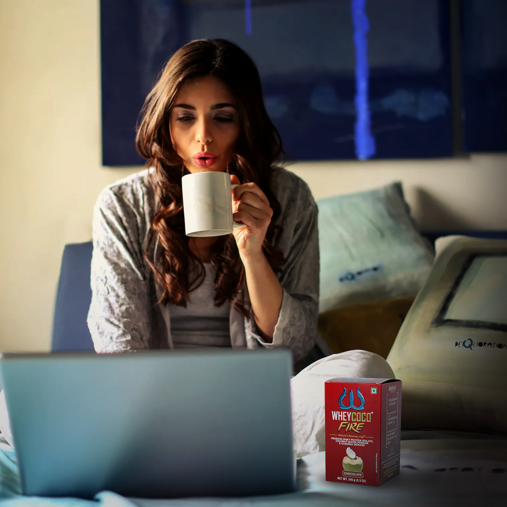 WheyCocoIndia's tweet photo. Sip on some healthy #WheyCoco while you’re working from home, to improve your overall fitness.

#WheyCoco #VegProtein #HealthyLifestyle #UnstoppableYou #HighProtein #WorkoutEssentials #Workout #Fitness #Protein #Healthy #FitnessGoals #Wellness #HealthyLife #EatHealthy https://t.co/aOj7KQecLX
