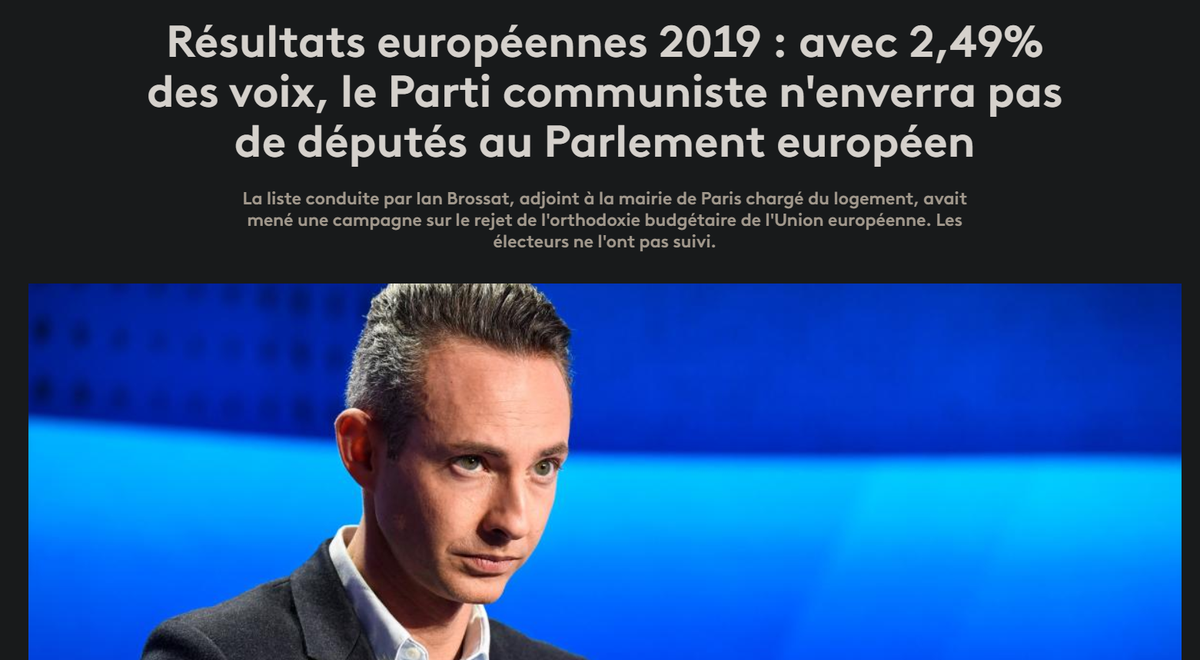 [THREAD] :De première force politique française, à quémander des alliances avec les libéraux d'EELV et du PS, voici le récit tragique du déclin du PCF :