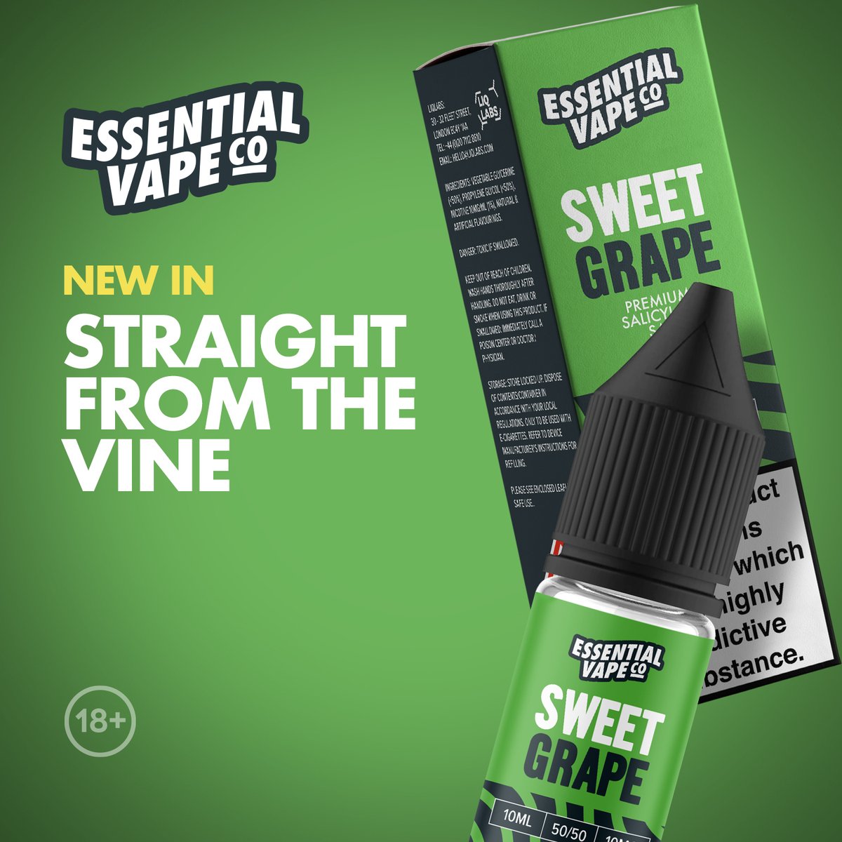 UKECIGSTORE's tweet photo. Grape e liquids have got to be one of the best flavours available! fruity, sweet and taste just like the real thing! Well the Sweet Grape from #essentialvapeco does! 

Try it out for your self! only from https://t.co/vqYm68mJkn🍇

#grapeeliquid #vapersunite #eliquid #vapesupplies https://t.co/M4pUrLC7hC