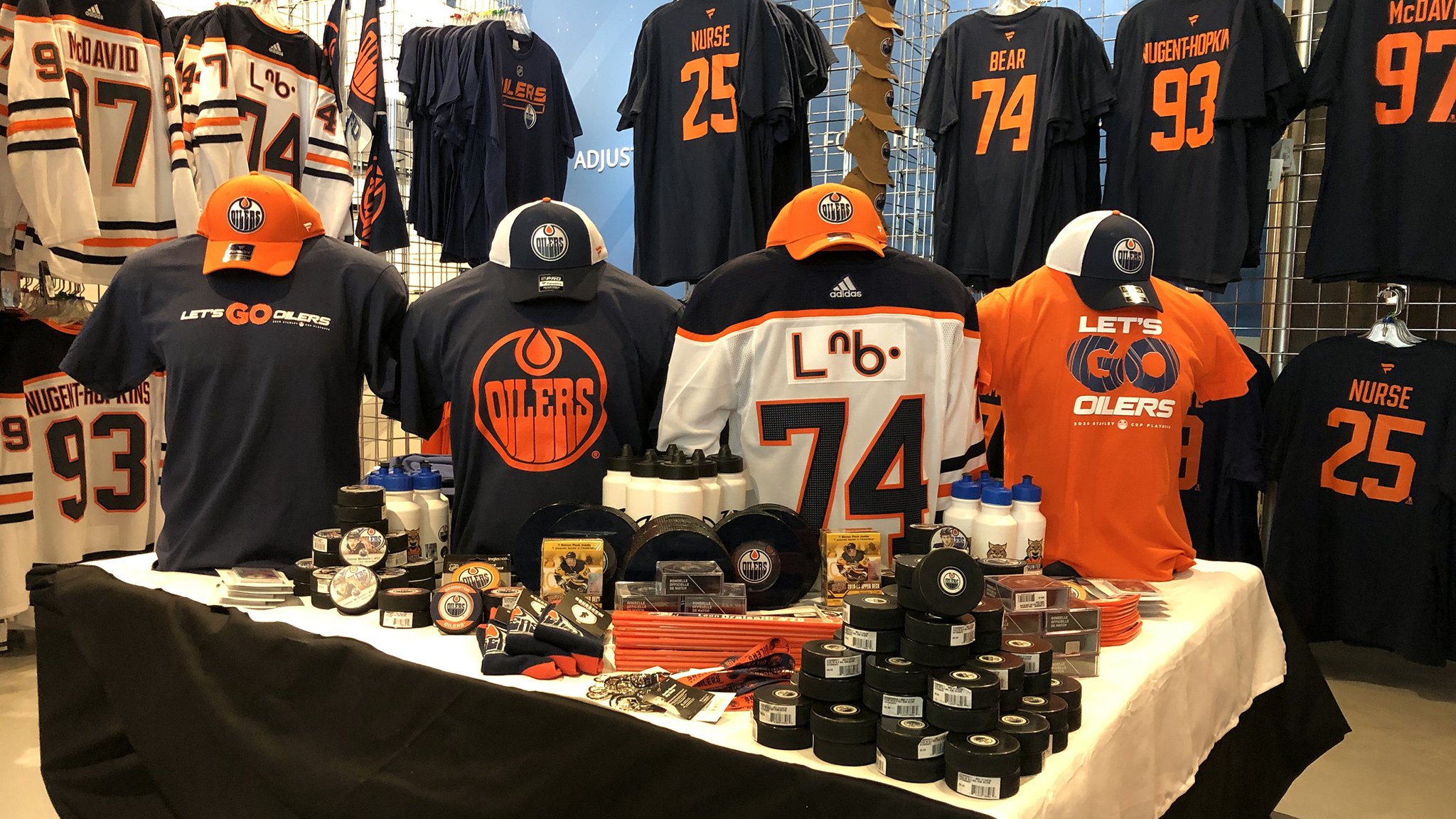 X Edmonton Oilers Oilers playoff apparel Ethan Bear Cree
