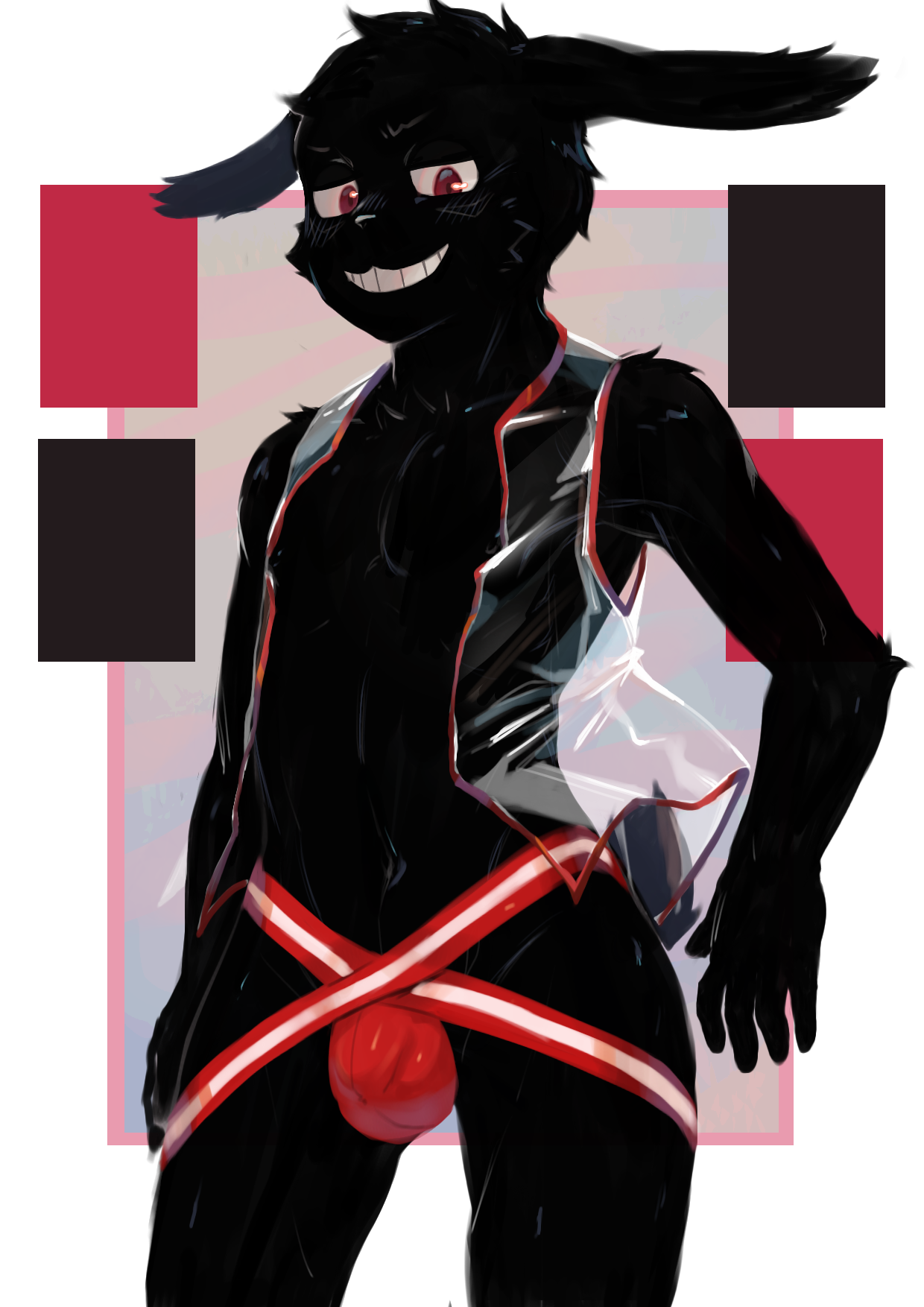 Coal​Rabbit on X: Gift art from @mawarisaka Now his name is...Vanta Coal  Rabbit...(Just kidding XD) Thank you very much! Sexy&Blacky Bunny😍  t.coaavucX2d0E  X