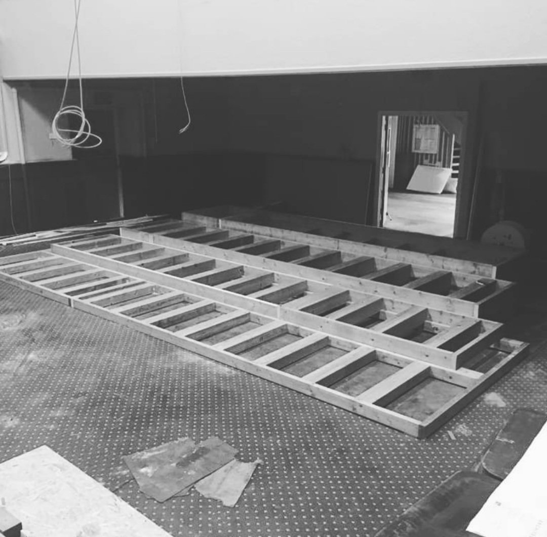 AnnanLonsdale's tweet image. The joiners are back in action, building the stadium seating for our brand new #Screen3 

#annan #annanlonsdale #cinema #annancinema #smallbusiness #dumfriesandgalloway #picturehouse #movie #film