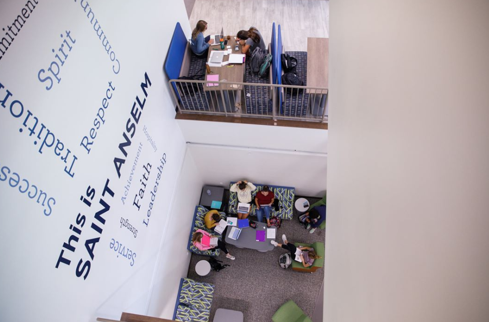 SaintAnselm's tweet photo. We're happy to announce that we've launched the Saint Anselm Application! It's a great option for students who are interested in applying. We'll accept either the Saint Anselm Application or the Common Application, which goes live today. Visit https://t.co/Zs1y4LXyvK for info. https://t.co/eqZxsHonic