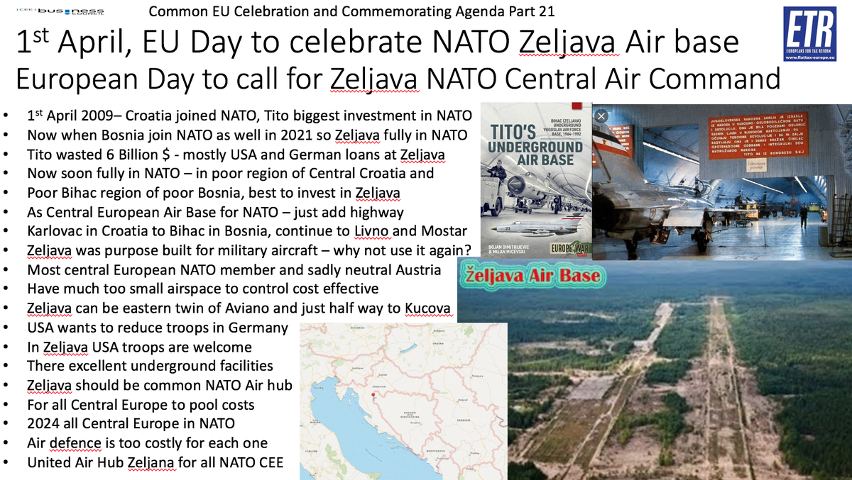 GunterFehlinger's tweet photo. @EUWB6_TCT @NATO @general_ben @jensstoltenberg @AtlanticCouncil @EsperDoD @JFC_Naples @SHAPE_NATO @DuskoMarkovicCG @NATO_KFOR @Sekerinska @Bujar_O @predsjednik_cg @defence_mne @besnik_tahiri @minfrastucture @MevlutCavusoglu @Zourabichvili_S @GakhariaGiorgi @Parliament_RM @sandumaiamd @MZakonjsek @AdinaValean @Transport_EU @BerlinProcess @JHahnEU @OliverVarhelyi @ZeljkoBiH @Avdullah @sda_novipazar @CakajGent @Dimitrov_Nikola @MelizaHaradinaj @MFA_MNE @BoykoBorissov @kmitsotakis @EZaharievaMFA @GreeceMFA @AKSP_KAPS_KAJB @ediramaal @lulzimbasha_al @ilirmetazyrtar @AlbanianDiplo ETR calls for #Zeljava to be Central European Air hub for NATO @EsperDoD @JFC_Naples @SHAPE_NATO @jensstoltenberg @MVEP_hr @grlicradman @KolindaGK https://t.co/XUW2lCiR0w