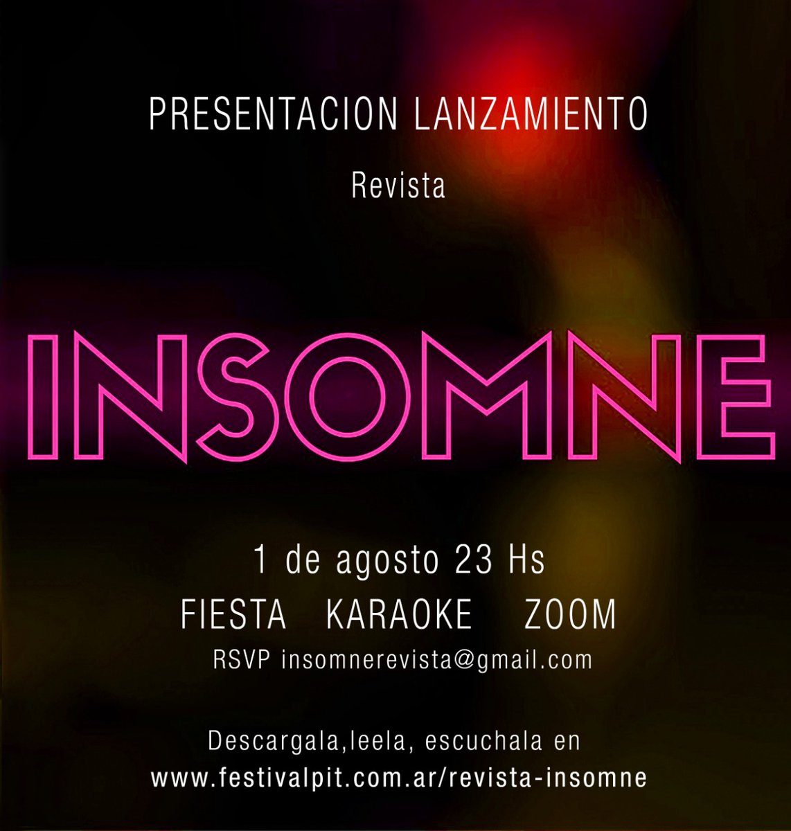Hoy 23hs #insomne #Fiesta <a href="/agrupacionPIT/">Agrupación PIT</a>