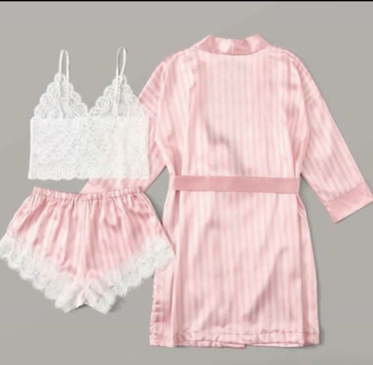 3in1 nightwear 
.
Price: #7,000
.
Size: 8-12
.
#lingerie #panties #pyjamas #bathrobe #loungewear #towels #boxers #indoorslippers #nightwear #camisole #unisex #singlet #pyjamasinnigeria #BBNaijia #lingerienigeria  #fitlingeries #happyeidmubarak #happynewmonth